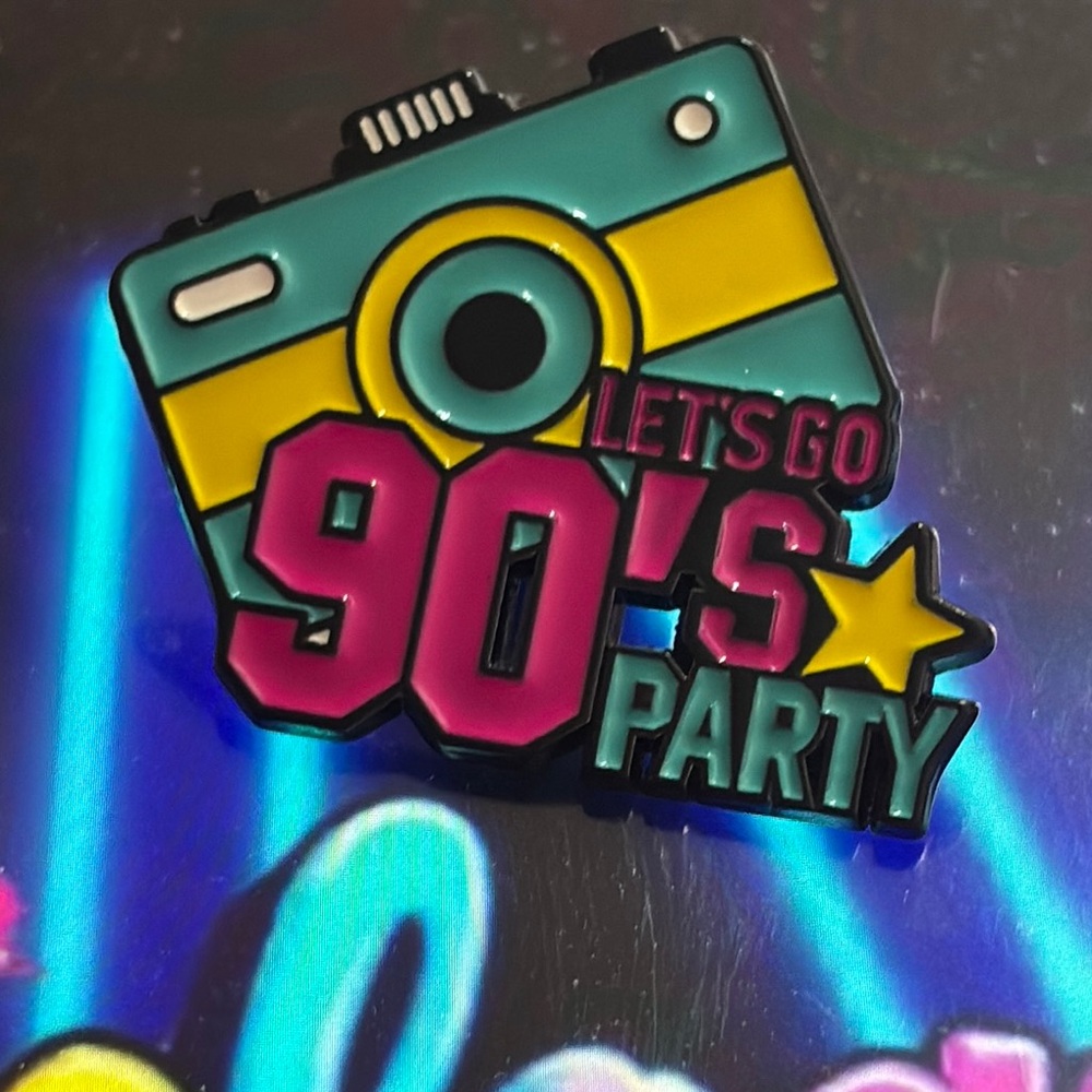 90's Party Camera Pin